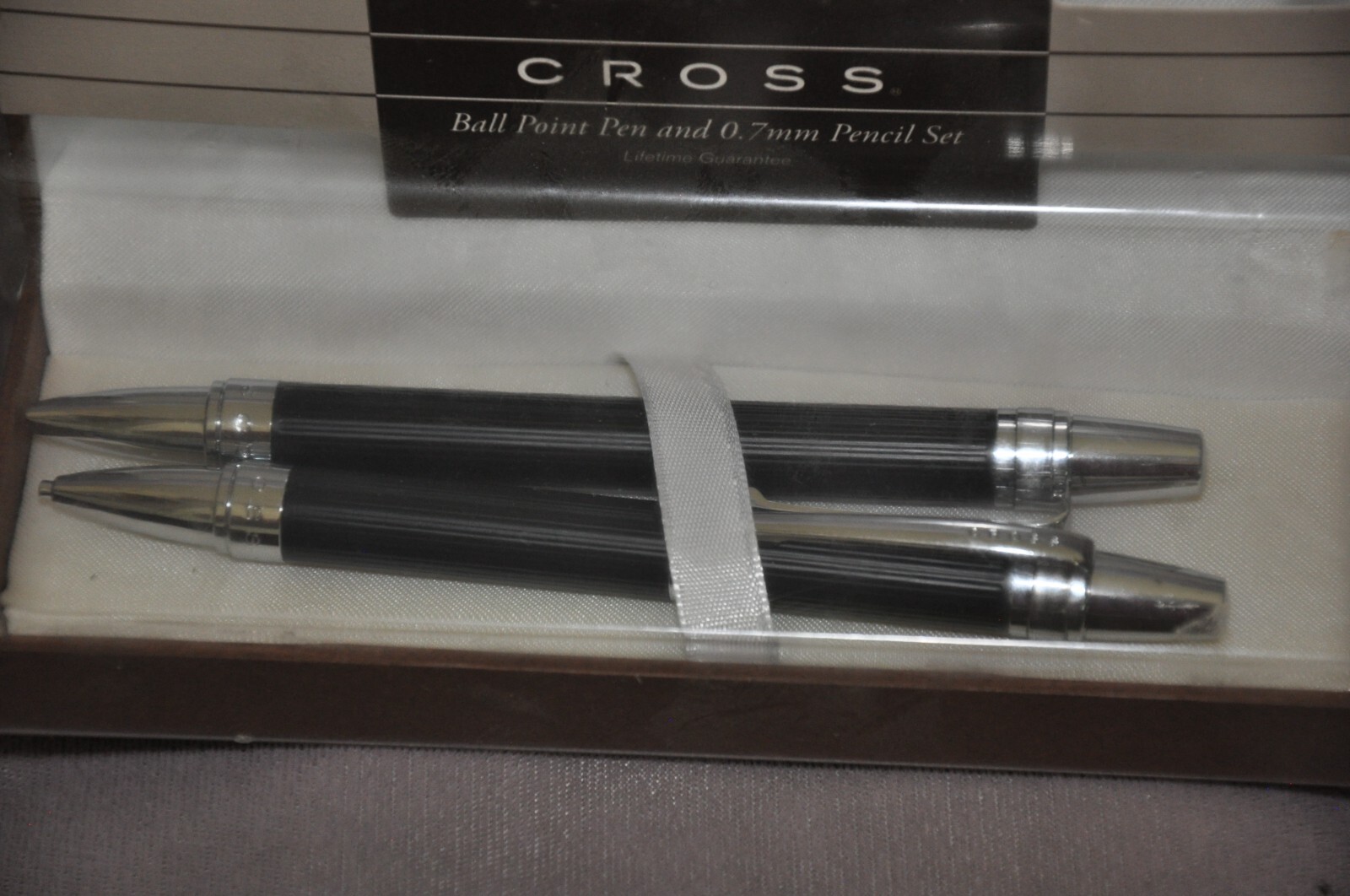 NEW Cross Nile Ballpoint Pen Pencil Set Matte Black  AT0381-1
