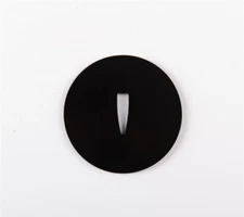 Round Iron Tsuba Black Plated Hand Guard for katana wakizashi Tanto Sword