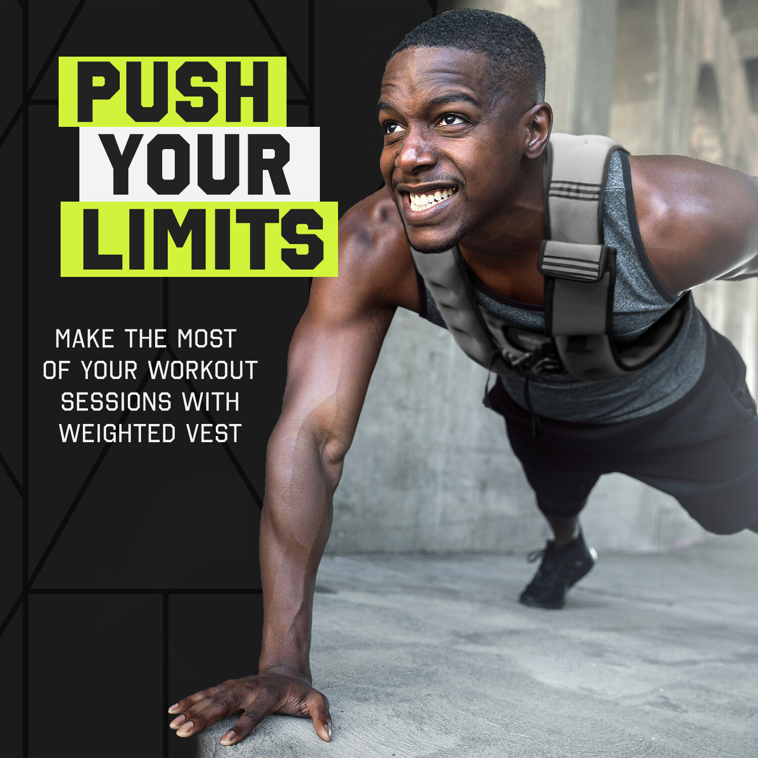 Weighted Vest for Men/Women Workout Adjustable Vest for Running Gray