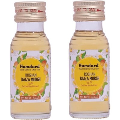 2 x Hamdard Roghan Baiza Murgh Ayurveda Naturhaaröl Haarausfall Wachstum 25 ml