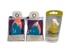 Set of 3 Blending Sponges - Real Techniques Sponge/Glamsquad Blenders-Total of 5