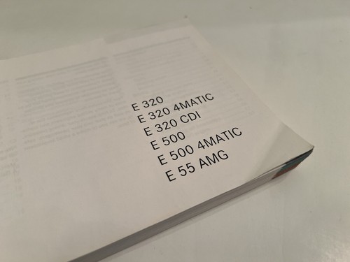 2005 Mercedes Benz E-Class 320 500 4MATIC AMG Owner & COMAND Operator Manual Set - Picture 4 of 16