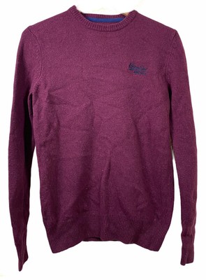 superdry burgundy jumper