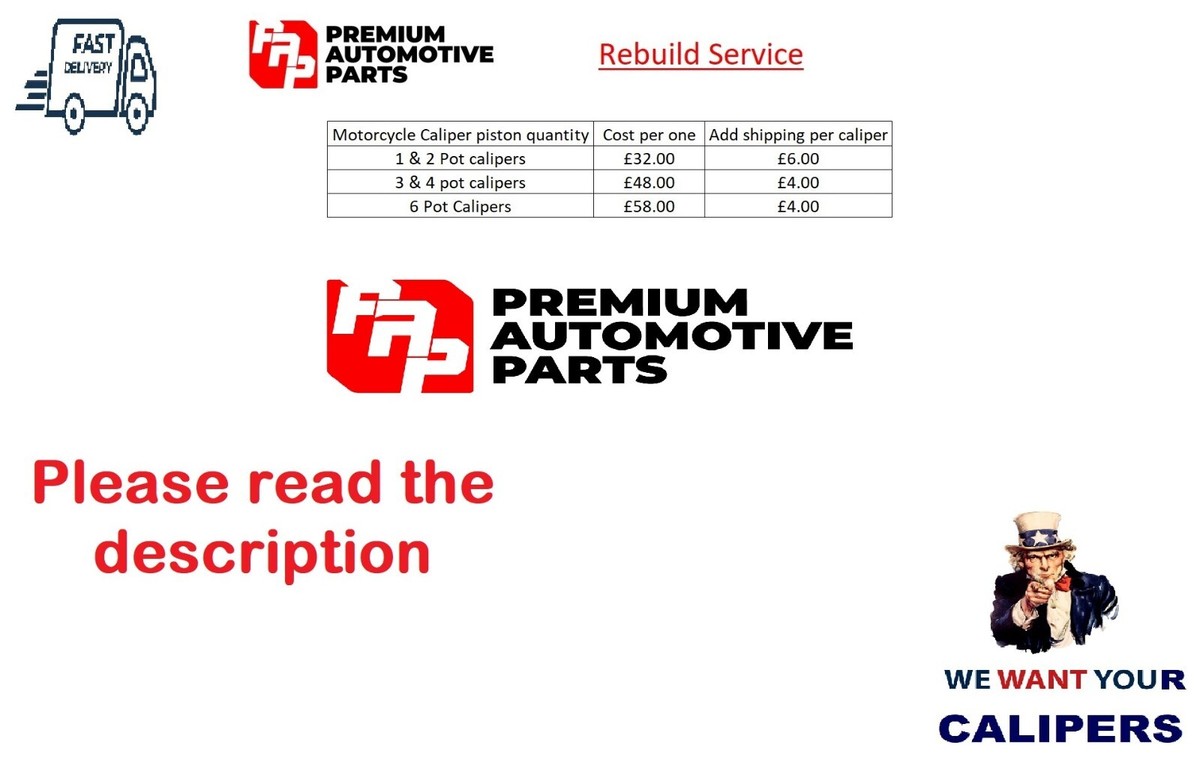 Suzuki GSR 600 K 2006-2010 Front brake caliper Rebuild service | eBay