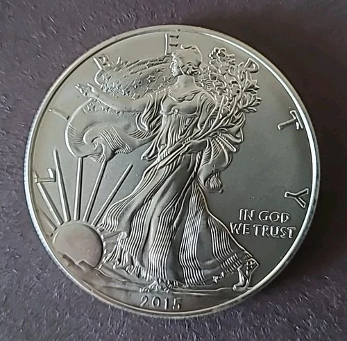 2015 Unc. Silver Eagle $1.00 - 1 Oz. Pure Silver "D"