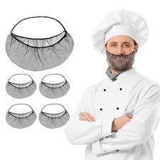 100 Pcs Disposable Beard Nets Breathable Nylon Beard Covers for Restaurant Staff
