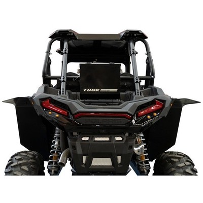 Tusk UTV Quick Release Cargo System- Bed Mounted Medium Box Black For Polaris