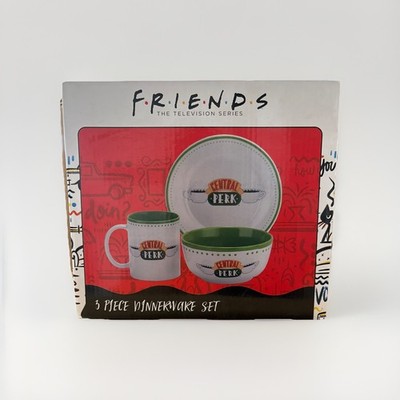 Friends Central Perk Coffee House Dining Set Collection | 3-Piece Dinner Set
