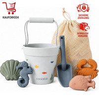 Strandspielzeug Set 6-Teilig Silikon Faltbarer Eimer Schaufel Sandformen Kinder