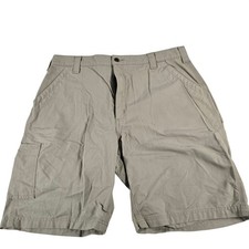 Carhartt B147 TAN Original Fit Canvas Carpenter Work Shorts Mens 40 Tan Brown