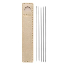5Pcs Extra Fine Knitting Needles 2.2mm Dia 14cm Length Mini Double Pointed