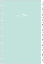 2026 Weekly  Monthly Planner Refill for 8-Discbound Planners, Two Pages Per ...