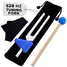 528 Hz Solfeggio Tuning Fork Set 6.77 inch Aluminum Alloy Harmony Tuning Fo...