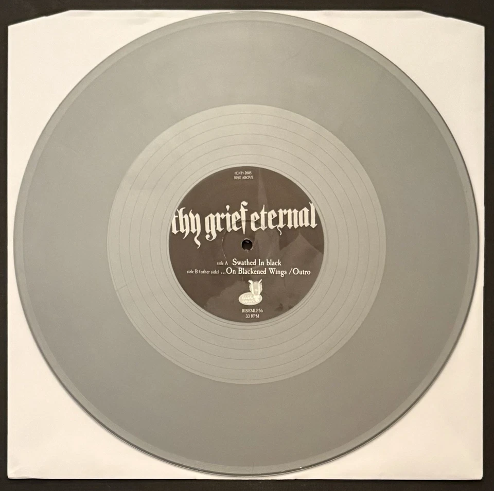THY GRIEF ETERNAL On Blackened Wings Mini LP 2005 UK Press RISEMLP 56 GREY - NM - Image 3 of 4