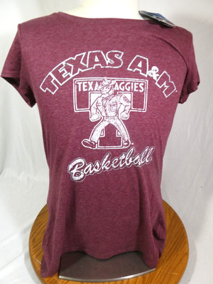 Adidas Vault Texas A&M Aggies Women s XL Basketball Top Shirt Heathered Maroon
