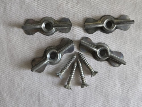 Cabinet Bow Tie Turn Latch 1 5/8" Lot of 4 jelly cupboard pie safe light door