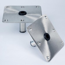 marinexplore Boat Seat Base,7" x 7" Boat Seat Pedestal Base Plate for 3/4" Pi...