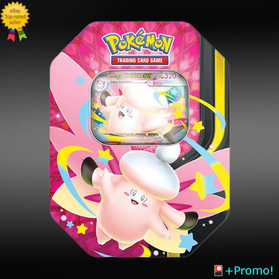 Pokemon TCG Mega Moonlit Tin Mega Clefable ex Promo Card🏡🎊New Sealed ME04 CR
