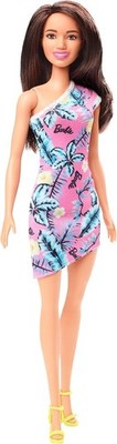 Barbie GHT25 schönes rosa geblümtes Kleid neu im Karton