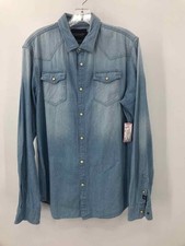 Scotch  Soda Blue Size Large Men's Button Down