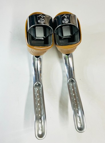Vintage Used 1980s Campagnolo Super Record (Victory) Brake Levers, Brown Hoods - Picture 5 of 7