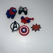 Spider-Man Croc Charms Set  Superhero Shoe Accessories Marvel