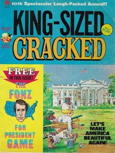 King-Sized Cracked Magazine 1976 Annual w/ MABA Make America Beautiful Again