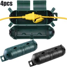 4pc Outdoor Extension Cord Safety Cover Weatherproof Electrical Connection Box