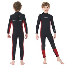 Kids Wetsuit 3mm Back Zip Full Suit Boys Size 6 Neoprene Seaskin Toddlers Diving