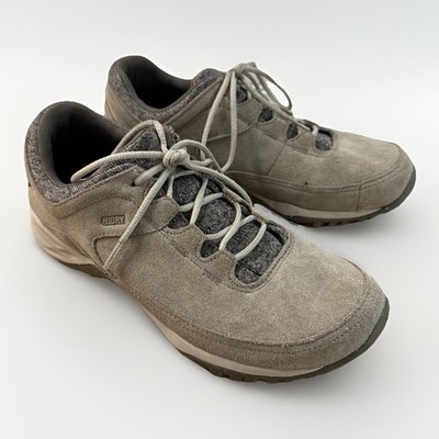 Merrell Addison Women's 9 Waterproof Suede Hiking Shoes Gray Trail Sneakers
