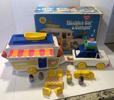 Vintage 1972-73 Romper Room Weebles Car And Camper PlaySet 595 In Original Box