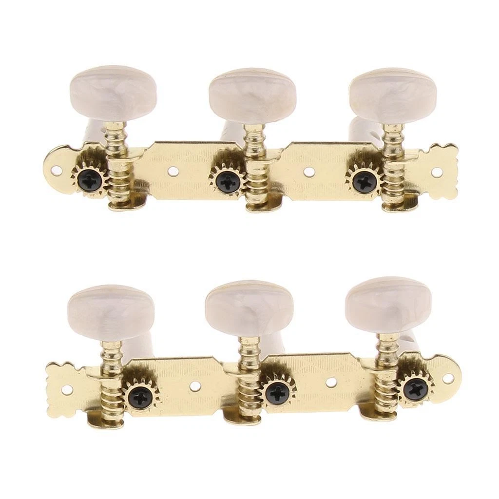 FLFL Meccaniche Per Chitarra Oro 3R3L 19: 1 Rapporto Blocking Sintonizzatori Tuning Pegs Machines Teste Set Per Chitarra Elettrica O Acustica - Foto 3