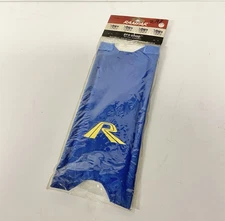 NOS VINTAGE RALEIGH RAMPAR BURNER OLD SCHOOL BMX STEM PAD - BLUE FABRIC