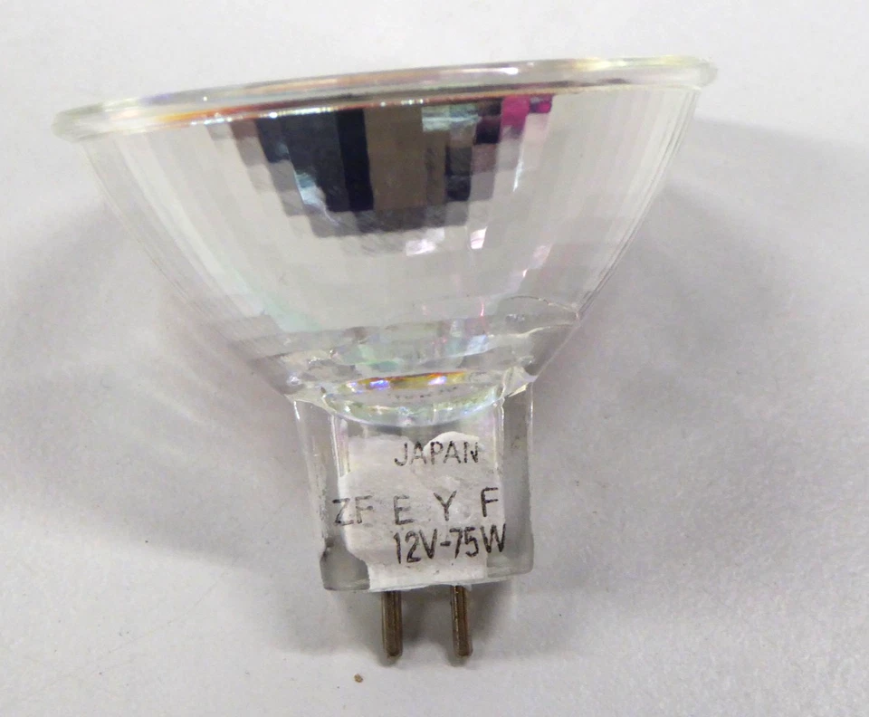 14 x Projector Lamps 12V 75 Watt Halogen Bulbs MR16 2 Pin Dichroic HYBEC EYF - Image 3 of 4