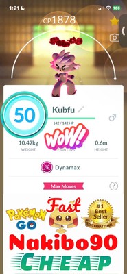 Pokémon Go - Dynamax Kubfu Lv50 - 3 Skill Master League Pvp - Tra De  Describe