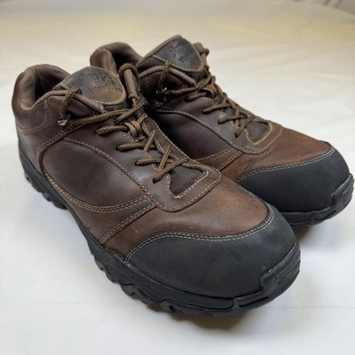 Propet Camp Walker Mens 12 3E Brown Leather Waterproof Walking Shoes