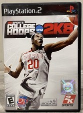 2K Sports College Hoops NCAA 2K8 Sony PlayStation 2 PS2 W/ Manual - Tested 👍