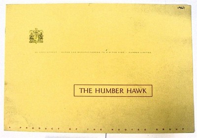HUMBER Hawk Car Sales Brochure c1948 #9/6/47/25/E1