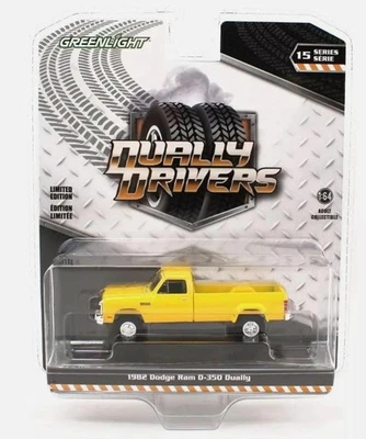Dodge Ram D350 Dually 1982 Construction Jaune 1:64 Greenlight 46150B - Photo 1/2