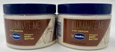2 Vaseline Illuminate Me Whipped Body Butter - 11 Fl Oz each - 24 hr moisturizer