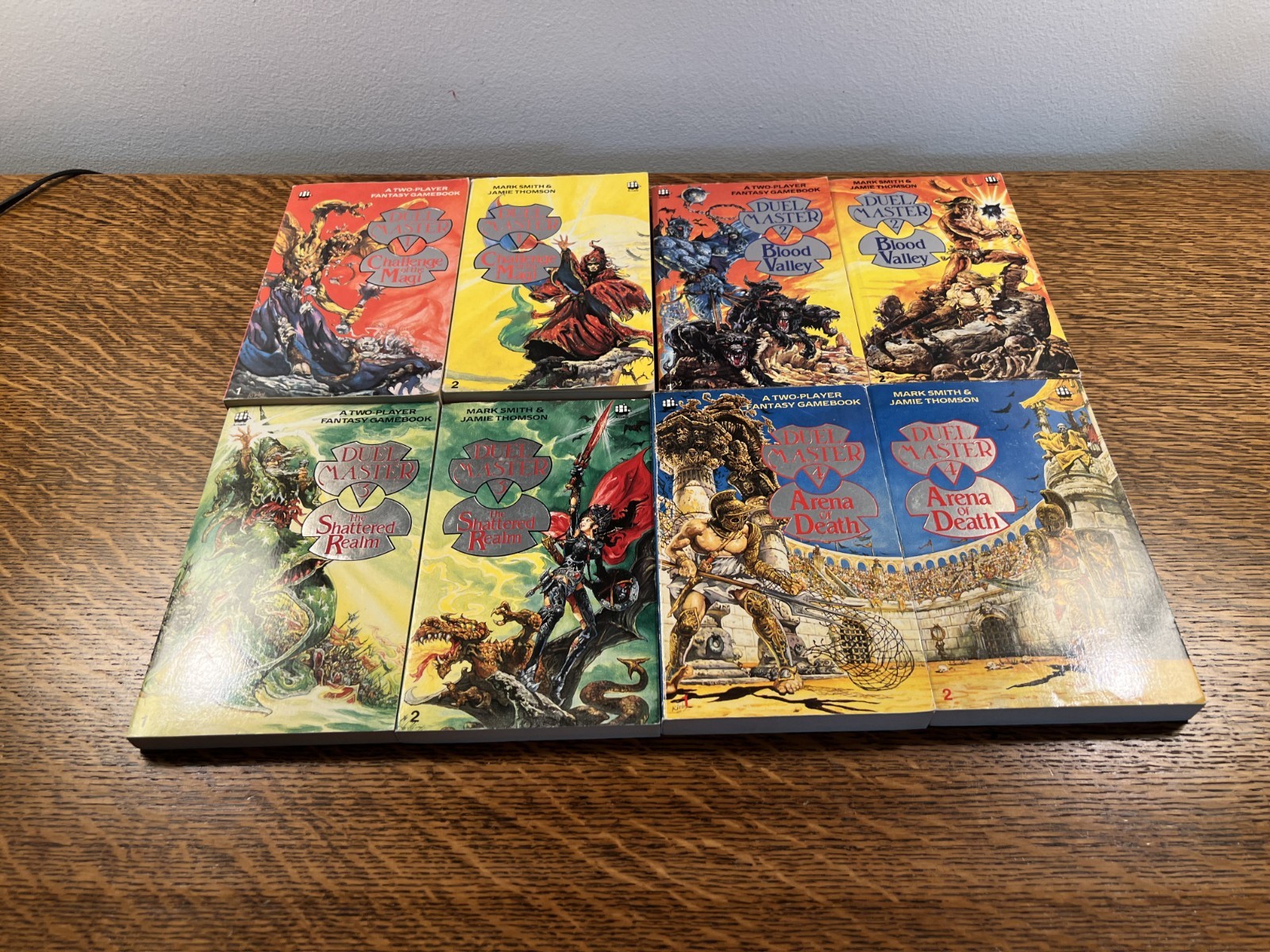Duel Master Game Books Complete Set of 8 Mark Smith Jamie Thomson Used Rare