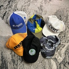 6 Hat Lot Vintage Modern Caps Snapback Strapback Trucker Mixed Styles