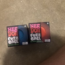 Needoh Fuzzball - Authentic Schylling- The Velvet Squeeze - Lot of 2