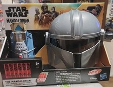  NEW Nerf Star Wars The Mandalorian Mask  Gauntlet Blaster Combo Hasbro Disney