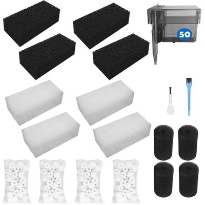 Aquarium Filter Media Replacement for AquaClear 50 Power Filter, Three-Stage ...