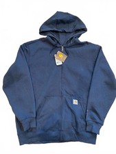 Carhartt BNWT Rain Defender zip- through hoodie, navy, XL