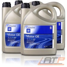4x 5 L = 20 LITER FÜR OPEL GM 5W-30 DEXOS2 MOTOR-ÖL MOTOREN-ÖL 32117270