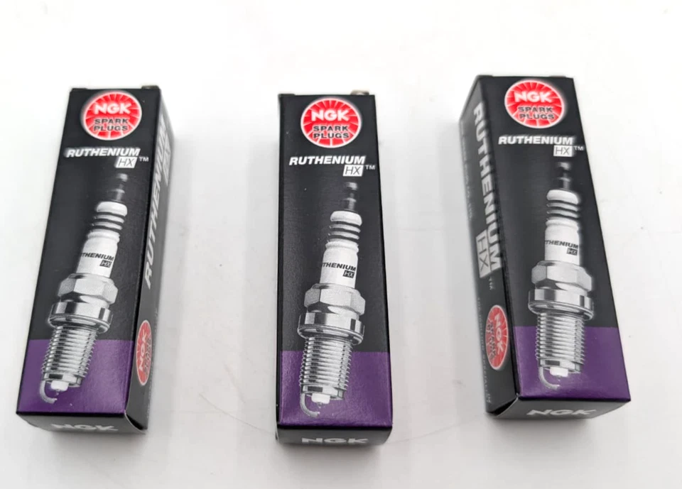 Paquete de 3 bujías NGK rutenio HX 94279 FR6AHX-S ultra alta inflamabilidad Foto 4 de 4