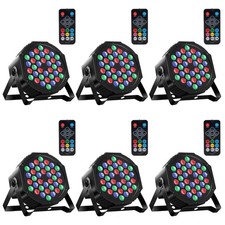 Par Lights 6 Pack RGB 36LEDs Stage Light DMX Control Sound Activated MOSFiATA