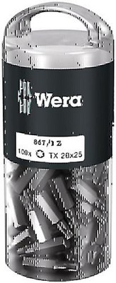 Wera Bitgroßpackung 867/1 Z 1/4 Zoll T 30 L.25mm DIN ISO 1173,Form C 6,3